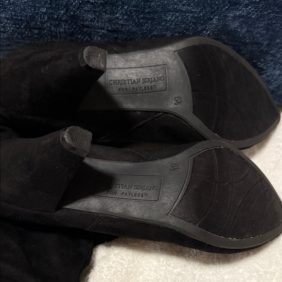 Christian Siriano Black Heeled Boots - Picture 2 of 6